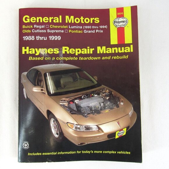 Haynes 38010 General Motors 1988 thru 1999 Repair Manual Buick Chevrolet - Picture 1 of 8